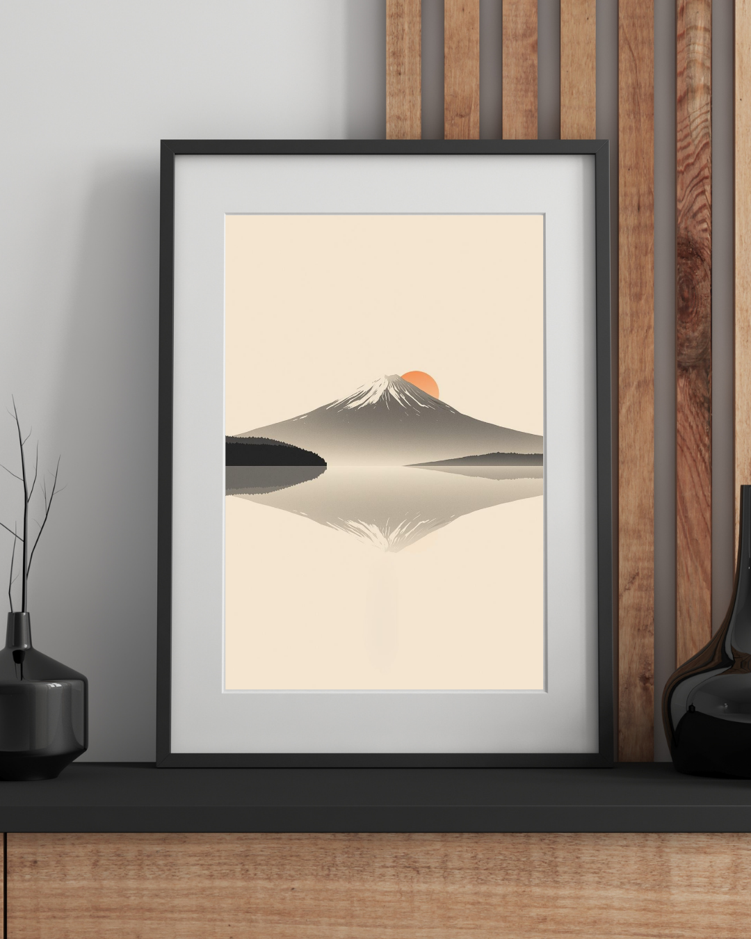 Inverted Mount Fuji (Sakasa Fuji) — Japanese Digital Art Print