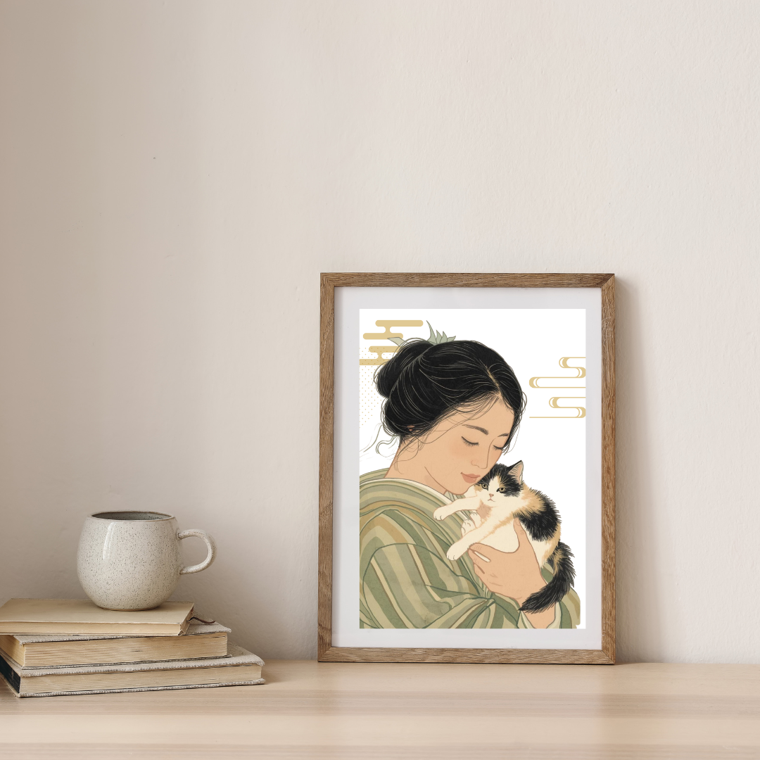 舞妓と猫