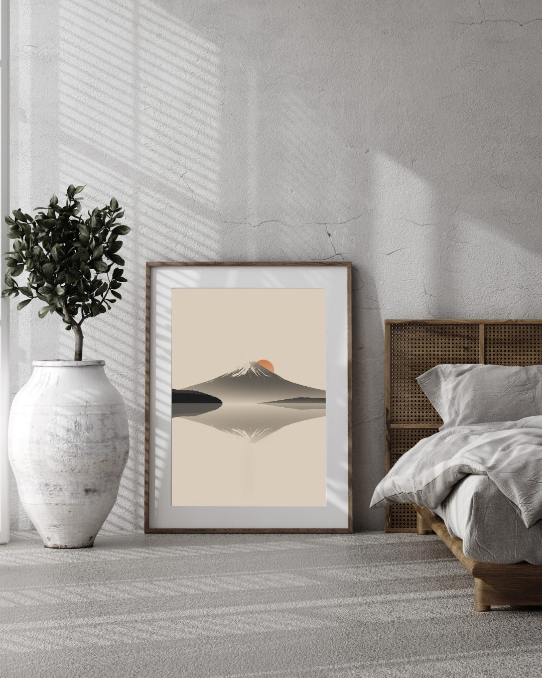 Inverted Mount Fuji (Sakasa Fuji) — Japanese Digital Art Print