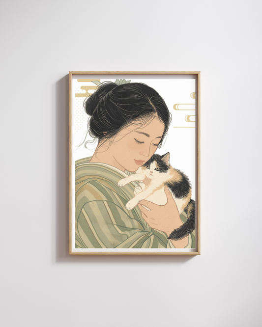 舞妓と猫